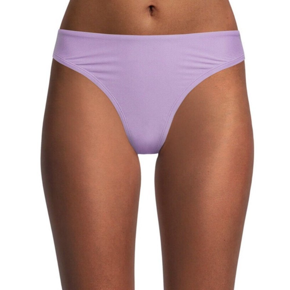 time & tru ruched back low rise bottom size L (12-14) Purple NEW
